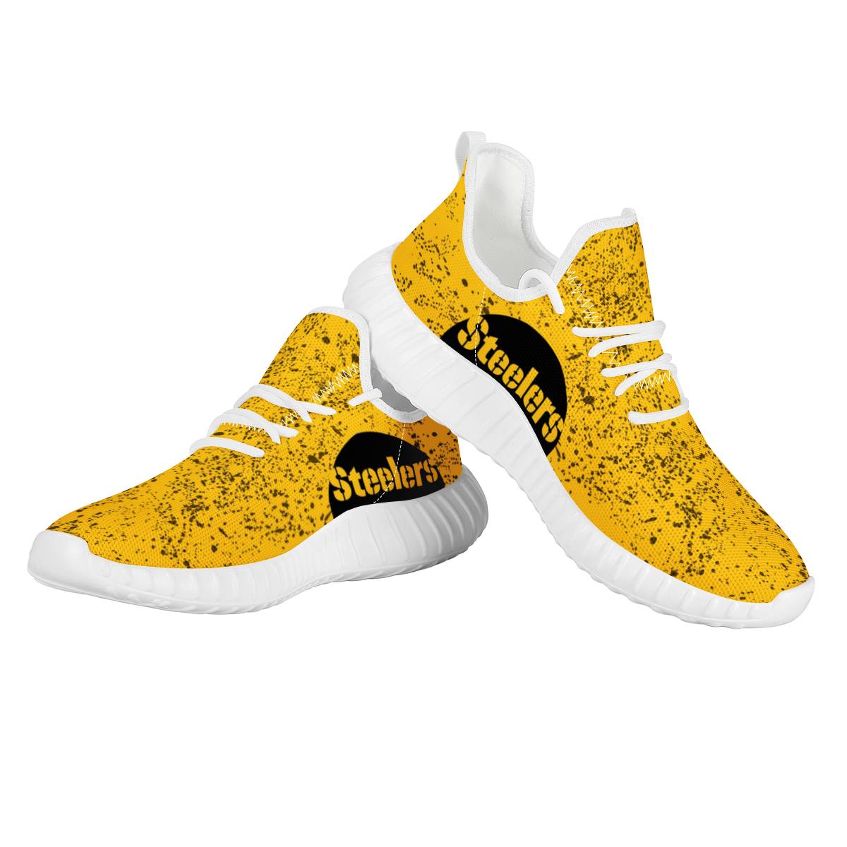 Men's Pittsburgh Steelers Mesh Knit Sneakers/Shoes 019